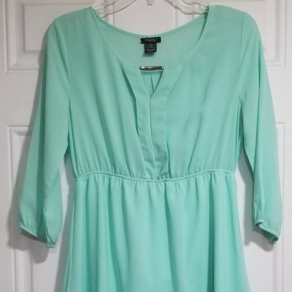Mint green maternity dress
